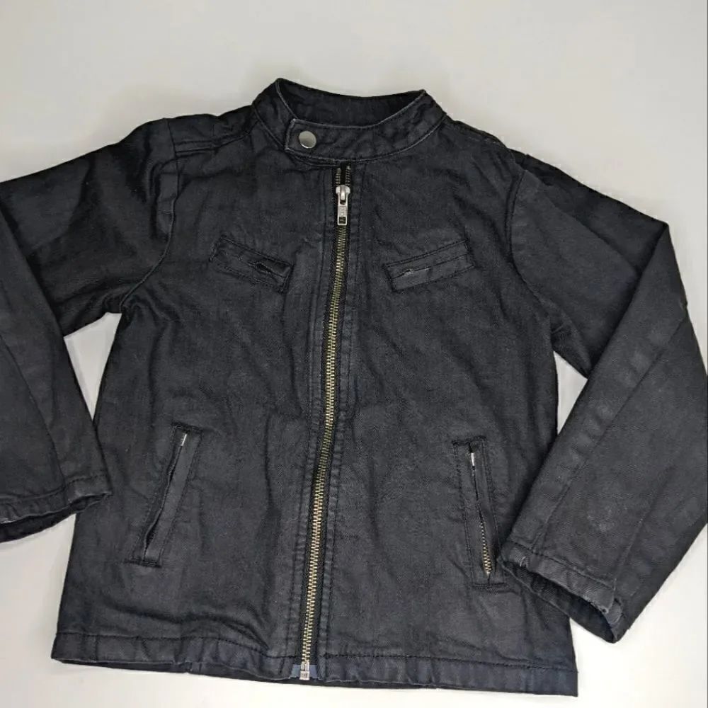Art Class Black Zip Moto Jacket size XS